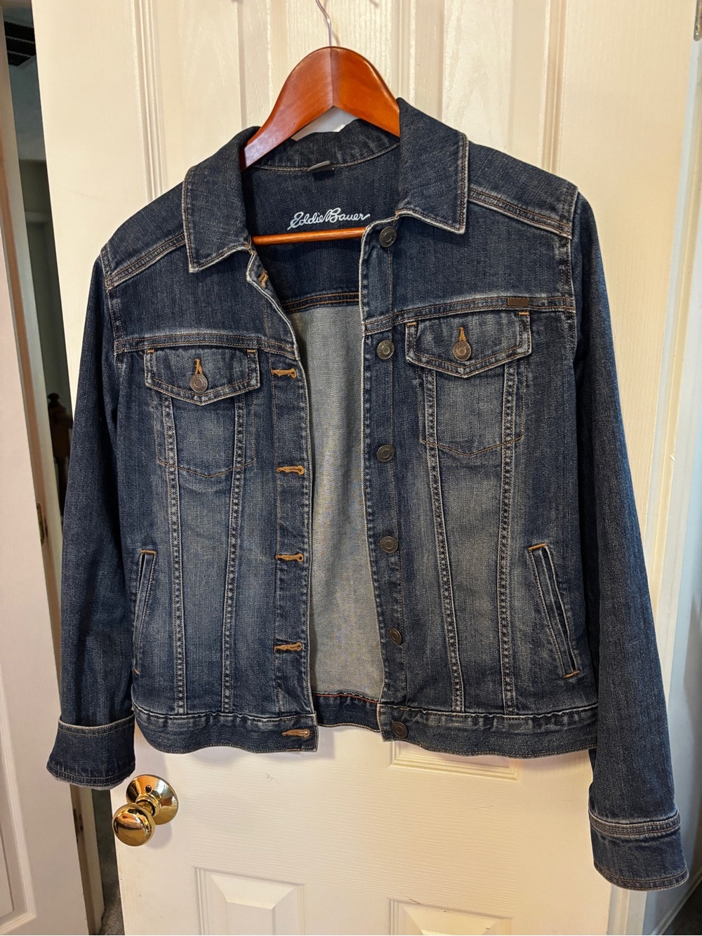 Eddie Bauer Indigo Denim Trucker Jacket